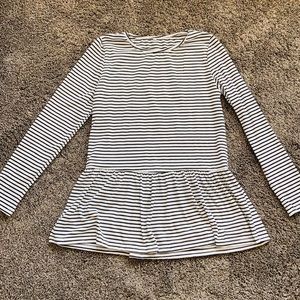 Striped Peplum Blouse